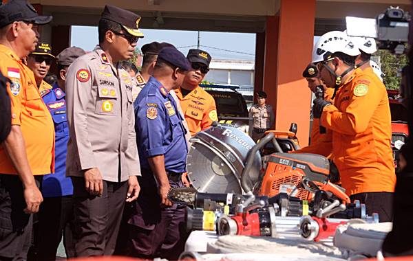 Perkuat Sinergi Lintas Instansi, Wakapolda Cek Kesiapan Basarnas Hadapi Potensi Bencana