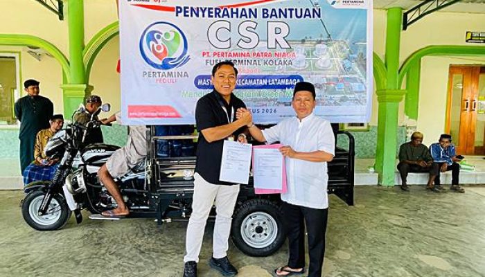 Pertamina Patra Niaga Bantu Motor Tiga Roda untuk Pengangkutan Sampah di Kolakaasi