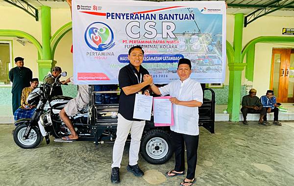 Pertamina Patra Niaga Bantu Motor Tiga Roda untuk Pengangkutan Sampah di Kolakaasi