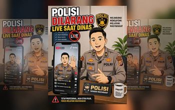 Polisi Dilarang Live di Medsos Saat Dinas, Nekat Bisa Kena Sanksi