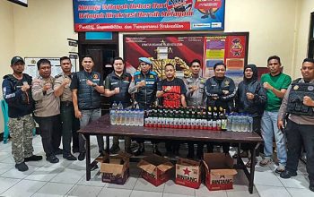 Polsek Kota Utara Amankan 74 Botol Miras dalam Operasi KRYD