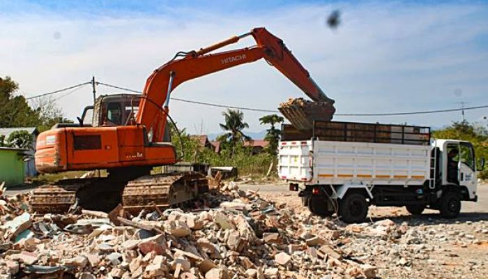 Sisa Bangunan Dibersihkan, Lokasi Pembangunan Kantor Wali Kota Baru Segera Dipagari