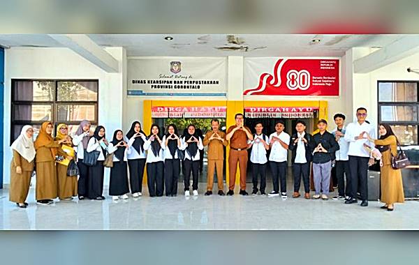 Tata Arsip Lima OPD, Dinas Arpus Provinsi Gorontalo Terjunkan 13 Petugas