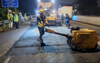 Wujudkan Jalan Tol yang Andal dan Berkualitas, PT Jasamarga Tollroad Maintenance Laksanakan Pekerjaan Preservasi di Ruas Jalan Tol Semarang