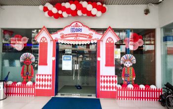 Sambut HUT ke-81 RI, BRI BO Rawamangun Semarakkan Kantor dengan Dekorasi Nuansa Merah Putih