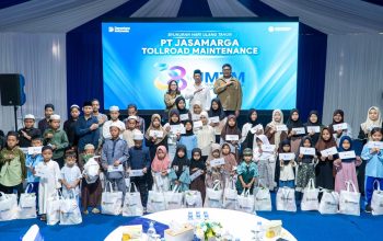 Rayakan HUT ke-38, PT Jasamarga Tollroad Maintenance Berbagi Kebahagiaan dengan 50 Anak Yatim Piatu
