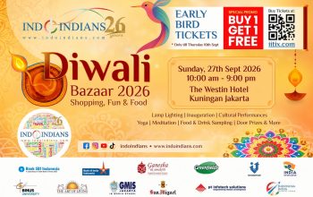 Satu Bulan Menuju Indoindians Diwali Bazaar 2026, Tiket Early Bird Buy 1 Get 1 Free Resmi Dibuka