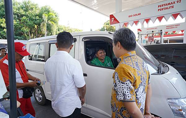 Bareng Pertamina Patra Niaga, Pemprov Sulsel Sidak SPBU di Wilayah Makassar