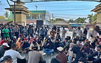 Geruduk Polda Gorontalo, AMKGB_ Hentikan Proses Hukum Eks Rumah Jawatan