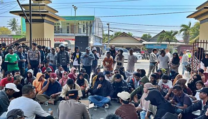 Geruduk Polda Gorontalo, AMKGB: Hentikan Proses Hukum Eks Rumah Jawatan