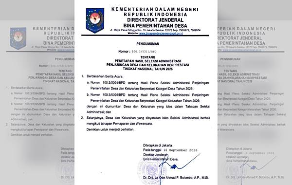 Moodu Tembus Seleksi Nasional, Wakili Gorontalo di Ajang Kelurahan Berprestasi 2026
