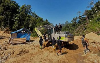 PETI Hulawa Kembali Digerebek, Dua Excavator Diamankan Polisi