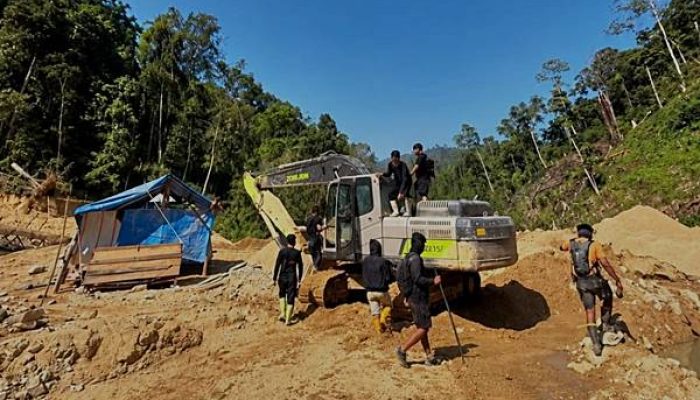 PETI Hulawa Kembali Digerebek, Dua Excavator Diamankan Polisi