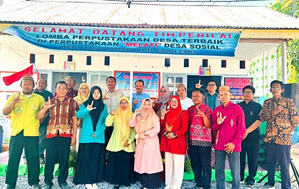 Perpustakaan Melati Jadi Peserta Pertama Visitasi Lomba Perpustakaan Desa Tingkat Provinsi