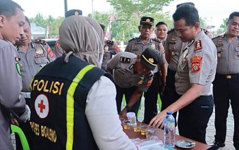 Tak Pandang Jabatan, Kapolres Boalemo Tes Urine Seluruh PJU