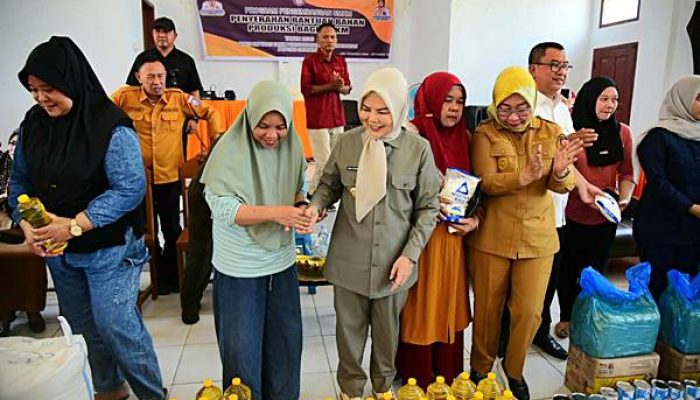 Wagub Idah Serahkan Bantuan Produksi untuk 105 UMKM Gorontalo Utara