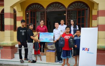 KAI Bandara Salurkan Bantuan Pendidikan untuk Anak-anak Panti Asuhan Al Washliyah Lubuk Pakam