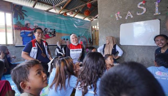 Pertamina Hadirkan Ruang Belajar, Anak Pesisir Bitung Diajak Menjaga Masa Depan