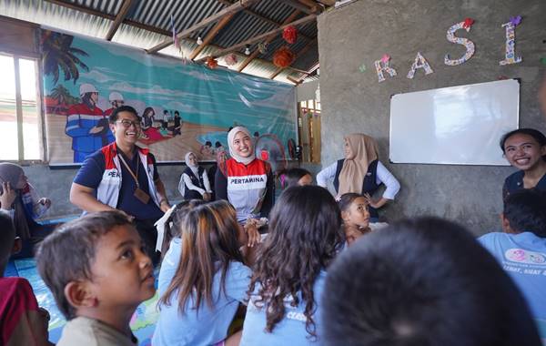Pertamina Hadirkan Ruang Belajar, Anak Pesisir Bitung Diajak Menjaga Masa Depan